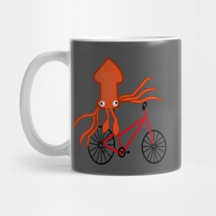 Squid On A Bicycle Mug